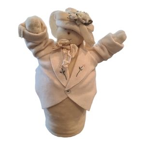 Vintage Bunnies by the Bay Snowman